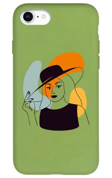 iPhone SE 2020 Lansman Kılıf - Art Woman 4