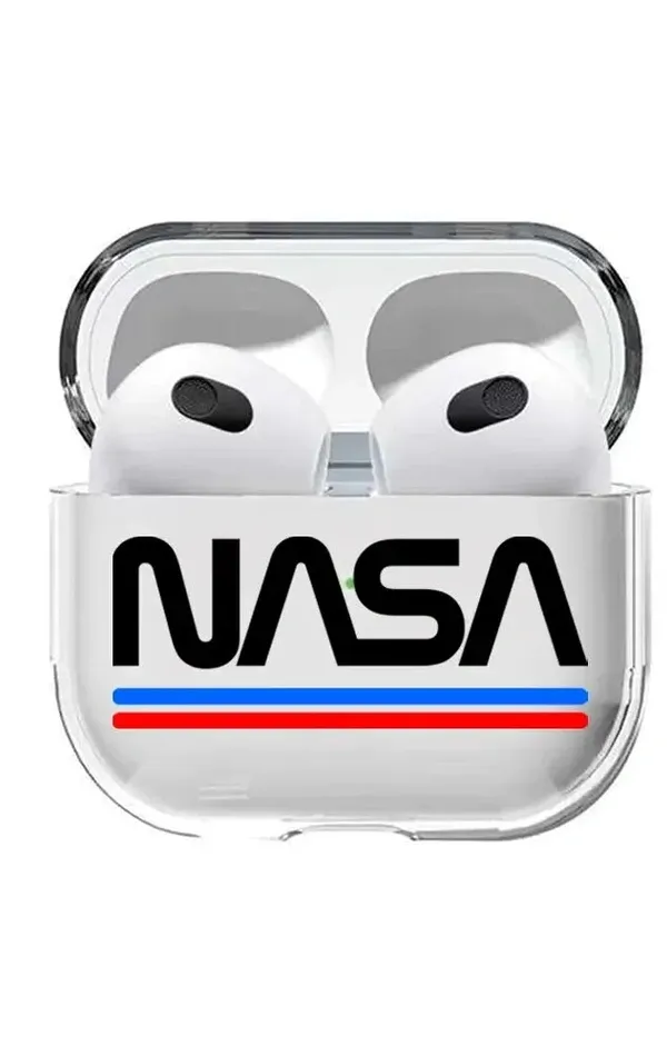 AirPods 3. Nesil Şeffaf Kılıf Nasa