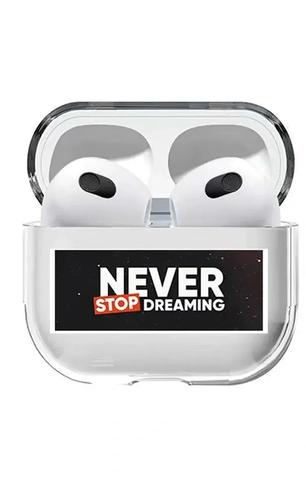 AirPods 3. Nesil Şeffaf Kılıf Never Stop