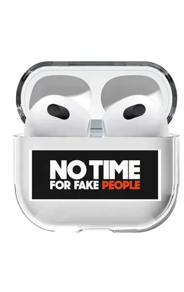 AirPods 3. Nesil Şeffaf Kılıf No Time