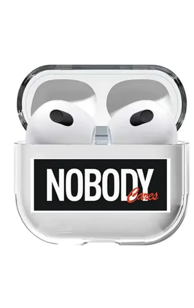 AirPods 3. Nesil Şeffaf Kılıf Nobody