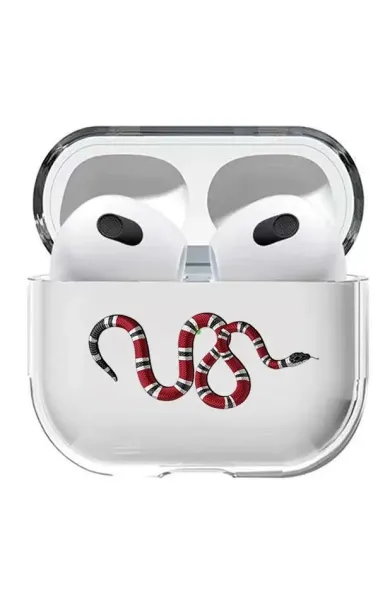 AirPods 3. Nesil Şeffaf Kılıf Snake