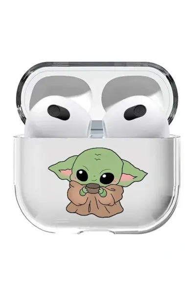 AirPods 3. Nesil Şeffaf Kılıf Yoda