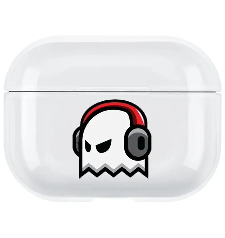 AirPods Pro 2. Nesil Şeffaf Kılıf - Angry Ghost