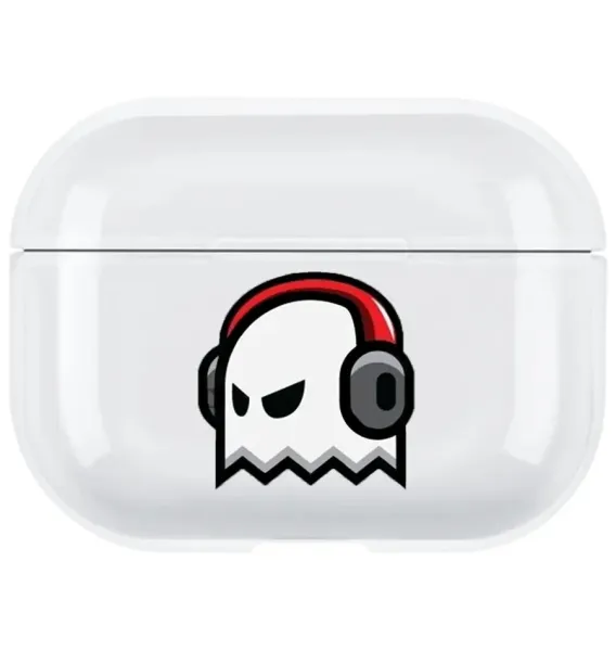 AirPods Pro 2. Nesil Şeffaf Kılıf - Angry Ghost