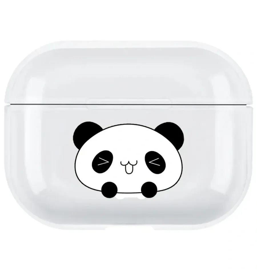 AirPods Pro 2. Nesil Şeffaf Kılıf - Bebe Panda