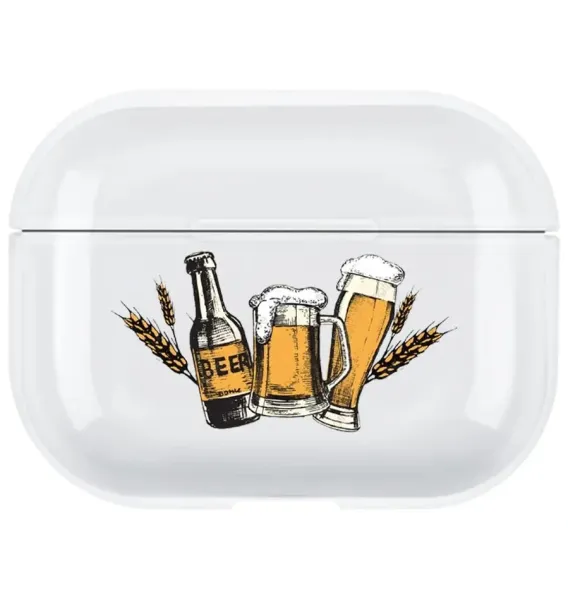 AirPods Pro 2. Nesil Şeffaf Kılıf - Beer