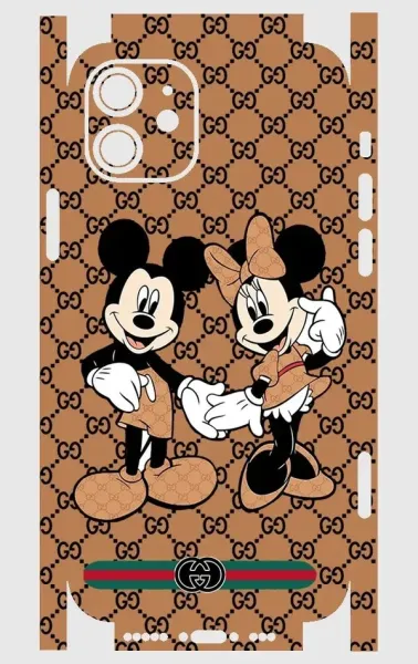 iPhone 12 Telefon Kaplama - Mickey Çift