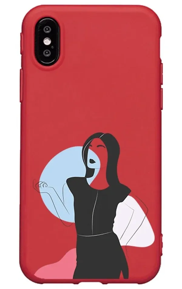 iPhone X Lansman Kılıf - Art Woman 1