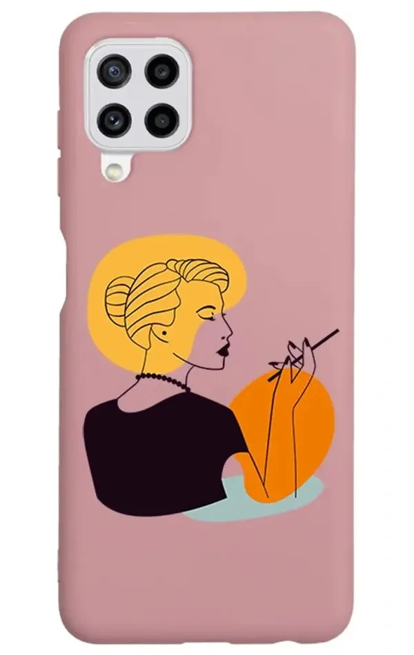 Samsung A22 (4G) Lansman Kılıf Art Woman 2