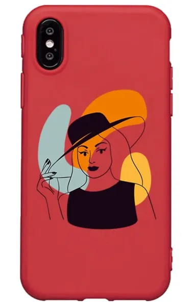 iPhone X Lansman Kılıf - Art Woman 4