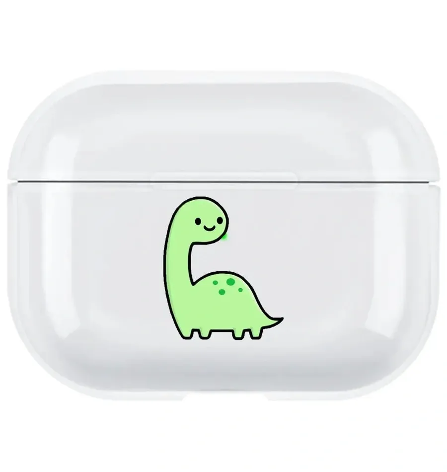 AirPods Pro 2. Nesil Şeffaf Kılıf - Dino