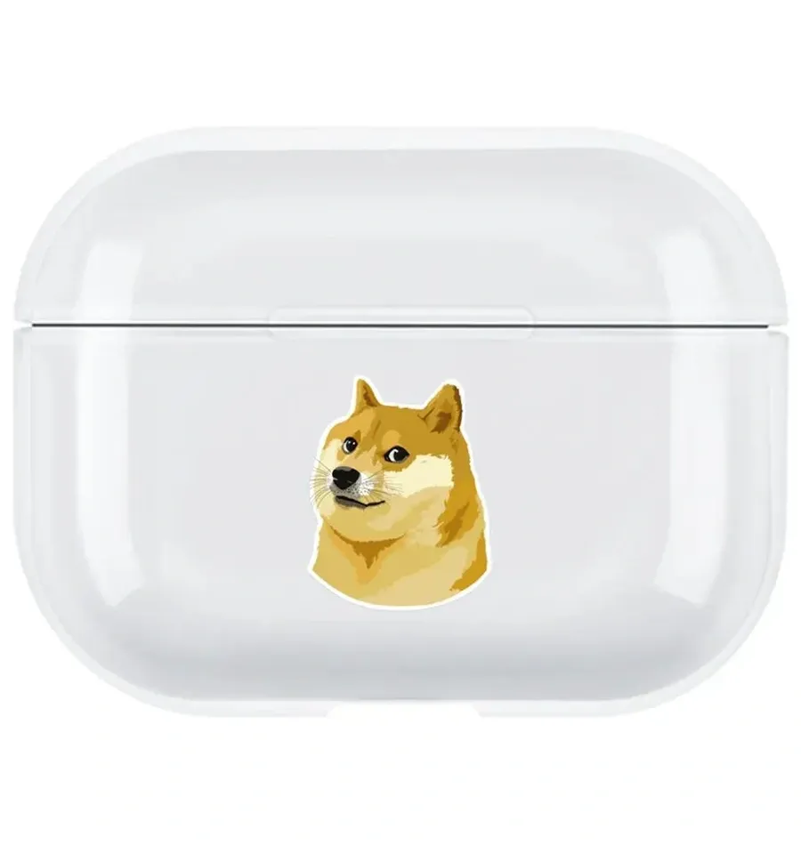 AirPods Pro 2. Nesil Şeffaf Kılıf - Doge