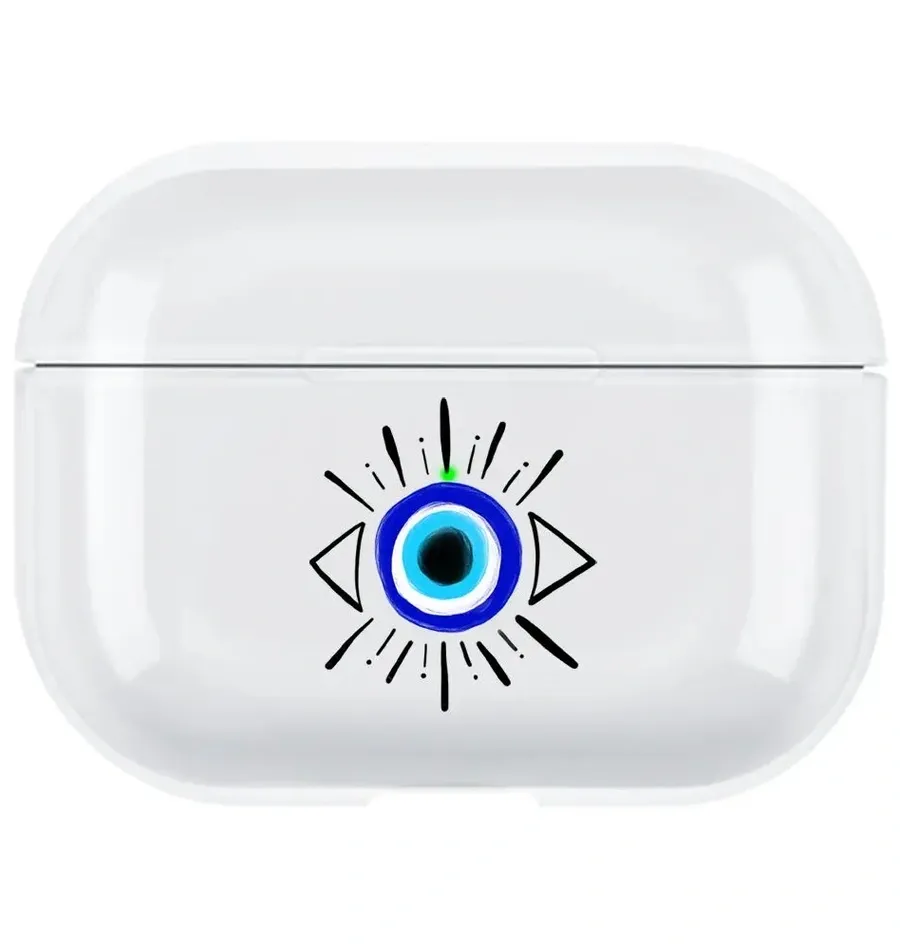 AirPods Pro 2. Nesil Şeffaf Kılıf - Eyes