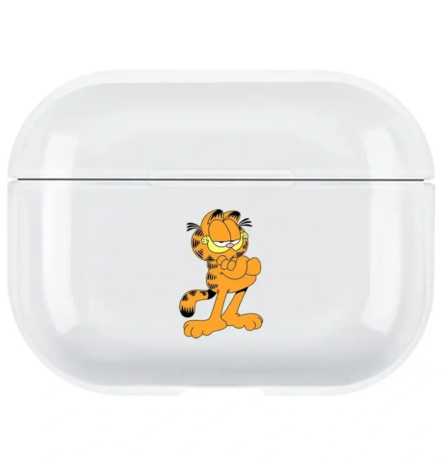 AirPods Pro 2. Nesil Şeffaf Kılıf - Garfield