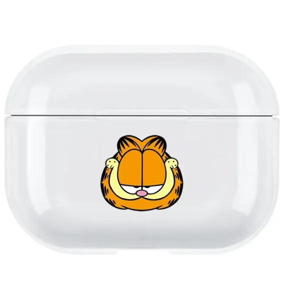 AirPods Pro 2. Nesil Şeffaf Kılıf - Garfield Head