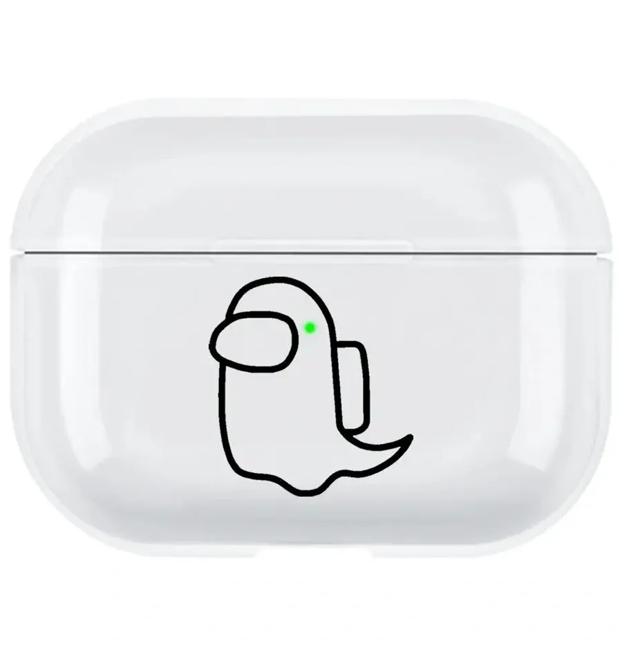 AirPods Pro 2. Nesil Şeffaf Kılıf - Ghost