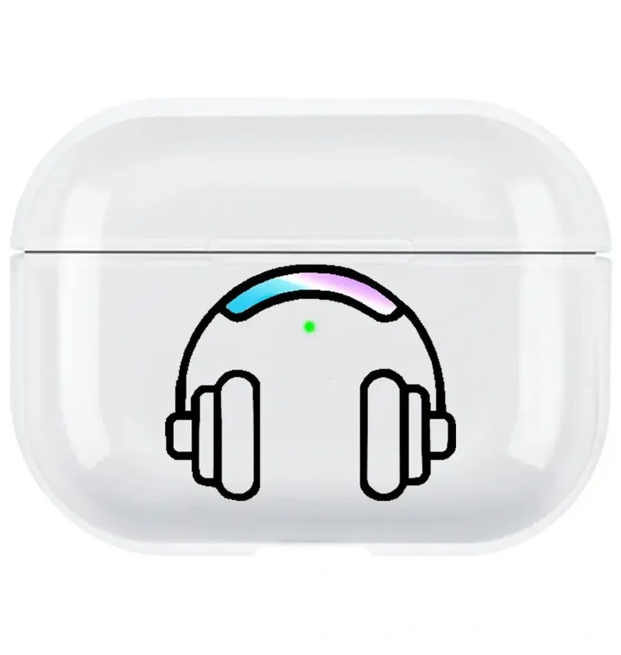 AirPods Pro 2. Nesil Şeffaf Kılıf - Headset