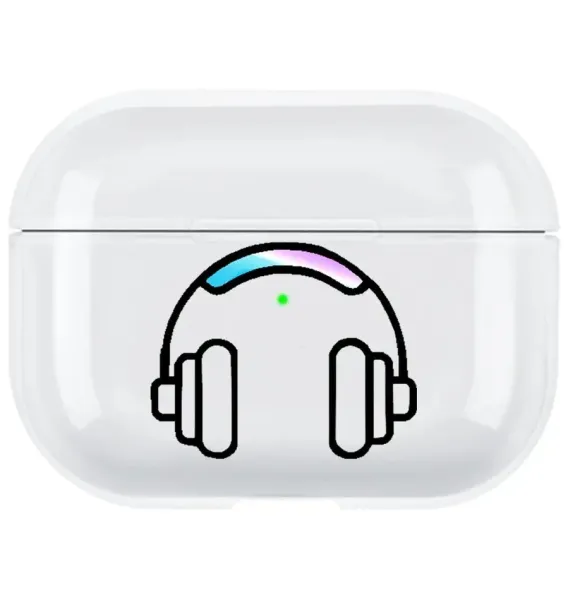 AirPods Pro 2. Nesil Şeffaf Kılıf - Headset