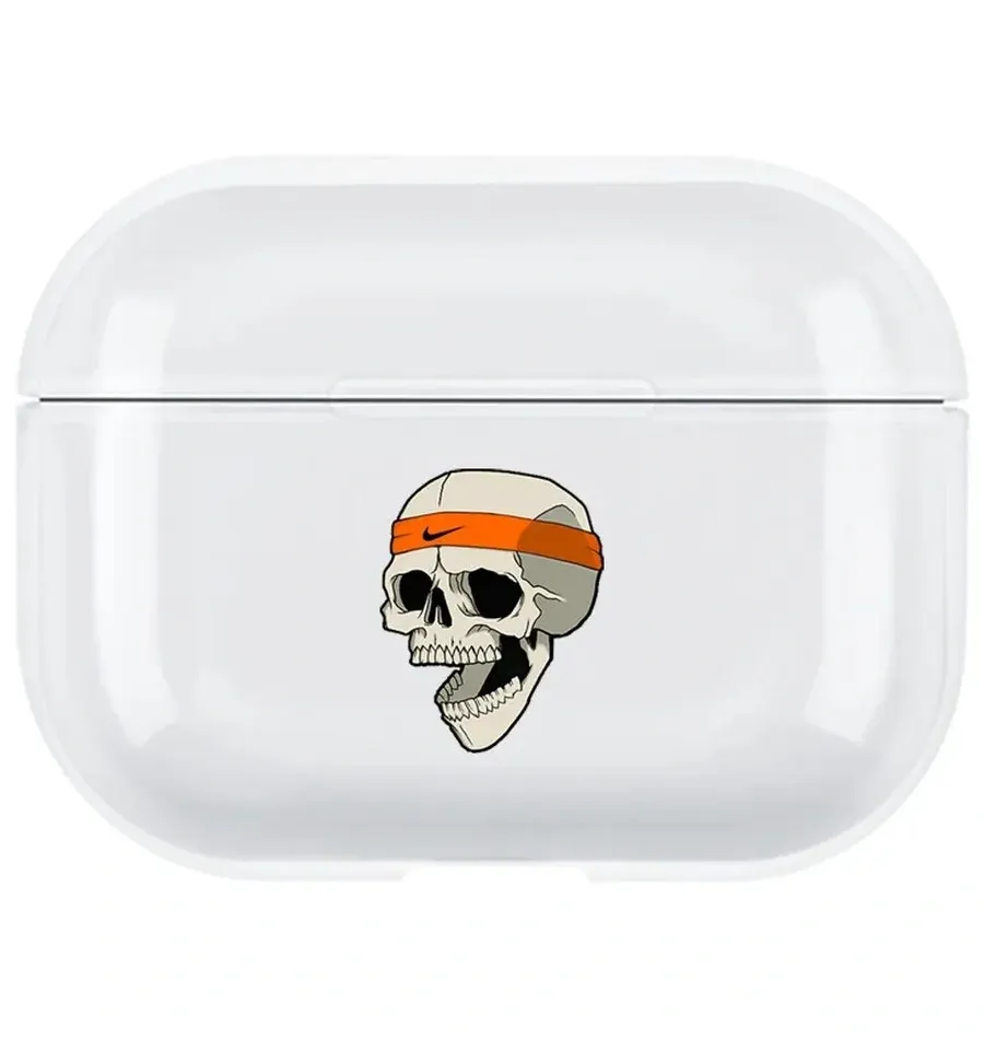 AirPods Pro 2. Nesil Şeffaf Kılıf - Nike Scull