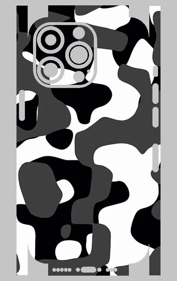 iPhone 13 Pro Telefon Kaplama - Grey Camouflage