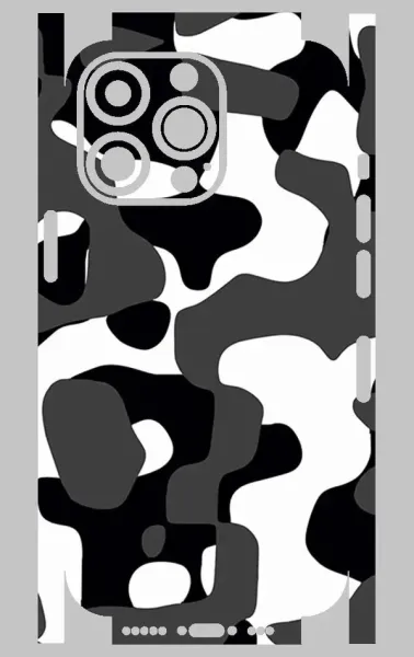 iPhone 13 Pro Telefon Kaplama - Grey Camouflage