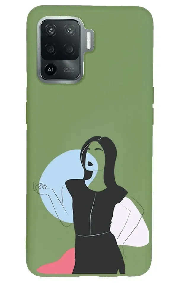 Oppo Reno 5 Lite Lansman Kılıf - Art Woman 1