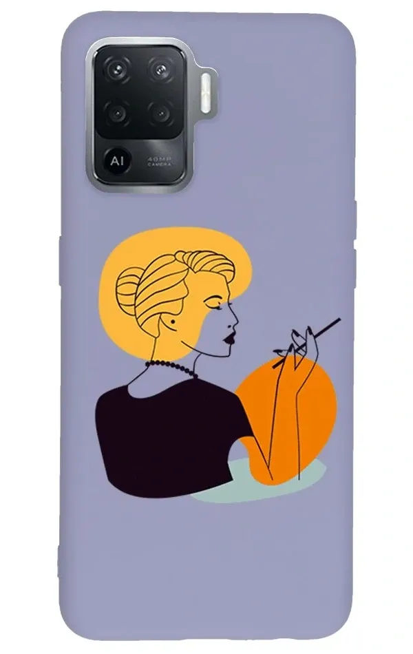 Oppo Reno 5 Lite Lansman Kılıf - Art Woman 2