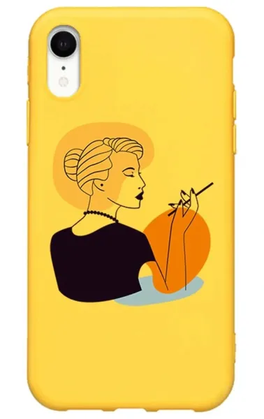 iPhone XR Lansman Kılıf - Art Woman 2