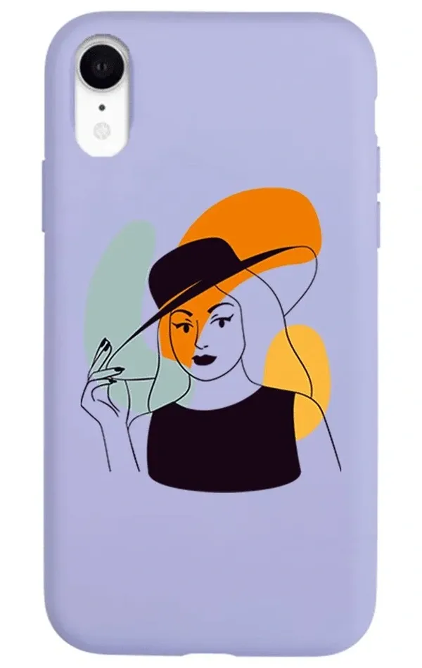 iPhone XR Lansman Kılıf - Art Woman 4