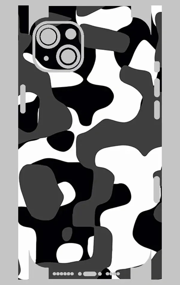 iPhone 14 Plus Telefon Kaplama - Grey Camouflage