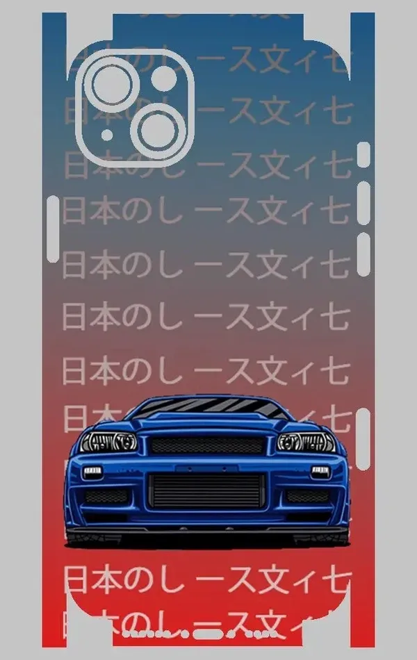 iPhone 14 Plus Telefon Kaplama - Skyline R34 JDM 2