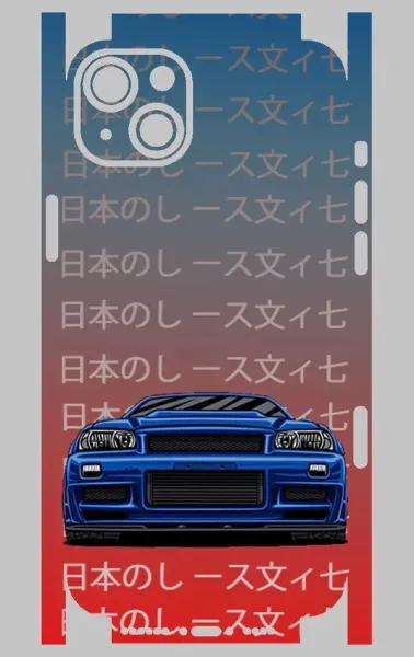 iPhone 14 Plus Telefon Kaplama - Skyline R34 JDM 2