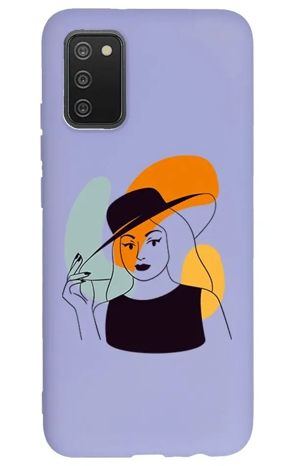 Samsung Galaxy A02s Lansman Kılıf - Art Woman 4