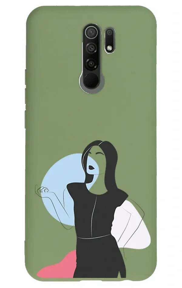 Xiaomi Redmi 9 Lansman Kılıf - Art Woman 1