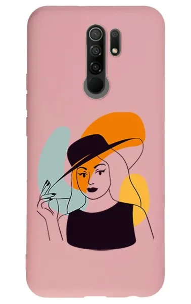 Xiaomi Redmi 9 Lansman Kılıf - Art Woman 4