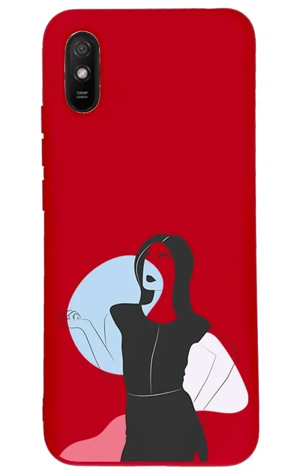 Xiaomi Redmi 9A Lansman Kılıf - Art Woman 1