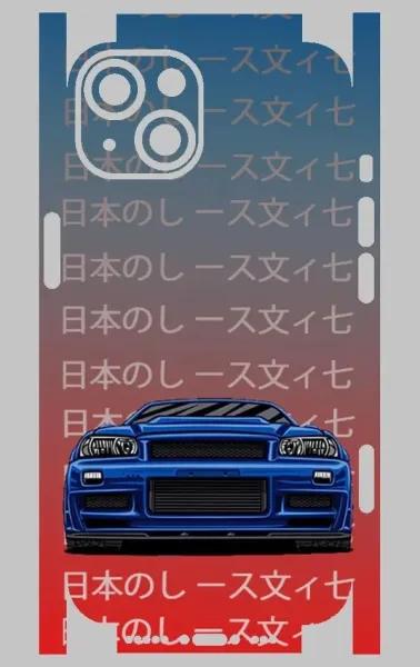 iPhone 14 Telefon Kaplama - Skyline R34 JDM 2