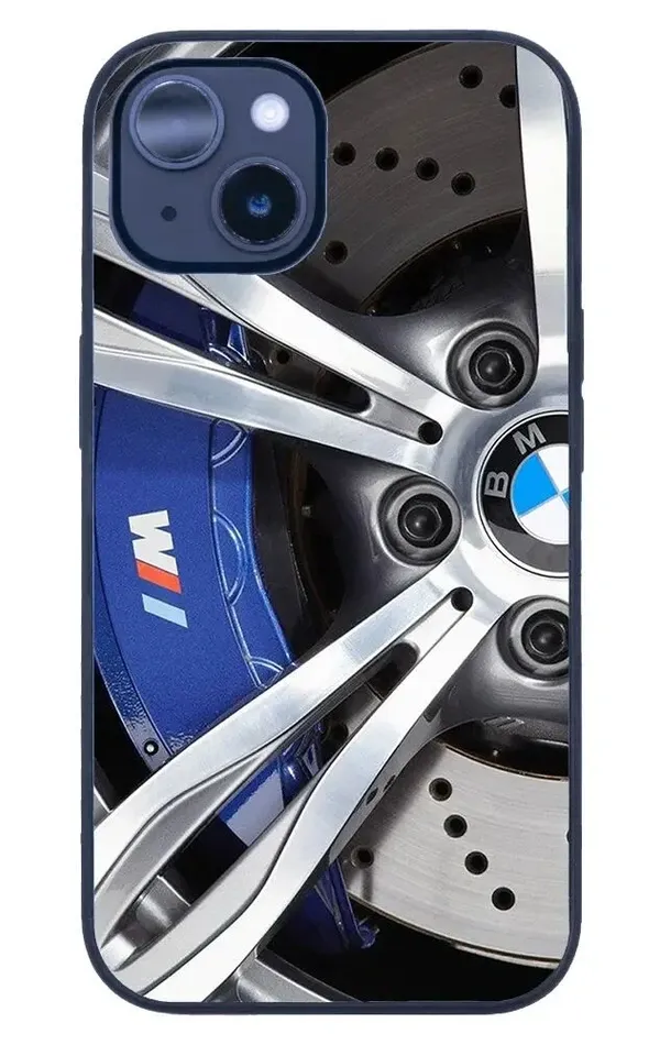 iPhone 14 Tamperli Glossy Cam Kapak - BMW