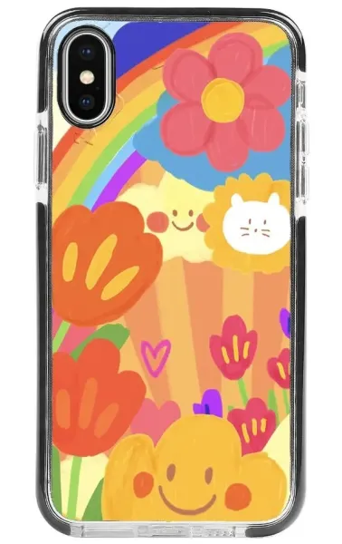 iPhone XS Impact Case - Flower