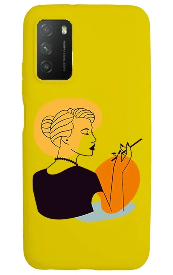 Xiaomi Redmi 9T Lansman Kılıf - Art Woman 2