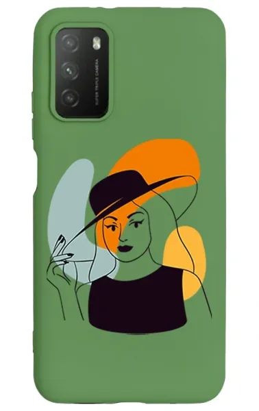 Xiaomi Redmi 9T Lansman Kılıf - Art Woman 4