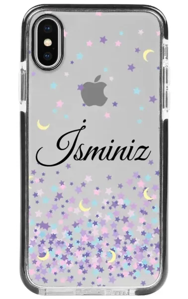 iPhone XS Impact Case - Moon And Stars