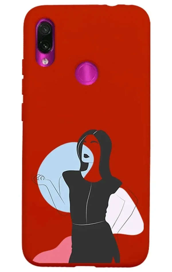 Xiaomi Redmi Note 7 Lansman Kılıf - Art Woman 1