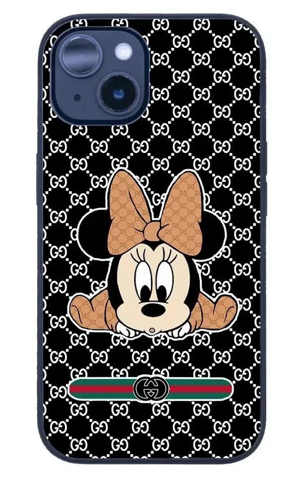 iPhone 14 Tamperli Glossy Cam Kapak - Mickey 4