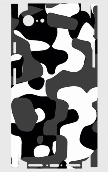 iPhone 7 Telefon Kaplama - Grey Camouflage