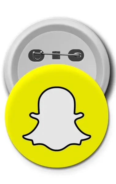 Buton Rozet - Snapchat