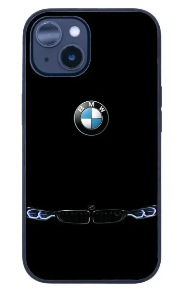 iPhone 14 Plus Tamperli Glossy Cam Kapak - BMW 2