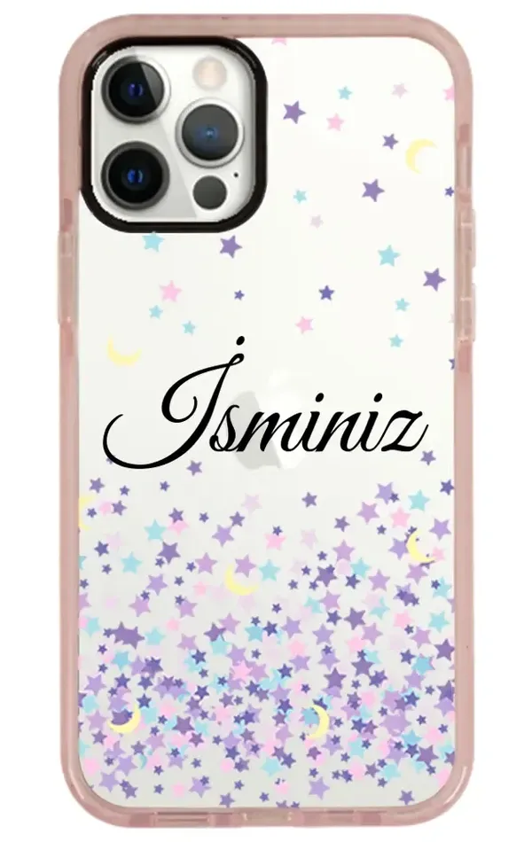 iPhone 12 Pro Impact Case - Moon And Stars