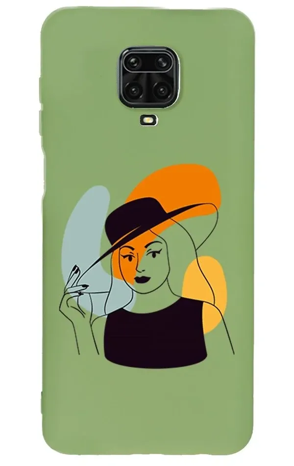 Xiaomi Redmi Note 9 Pro Lansman Kılıf - Art Woman 4